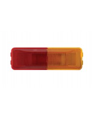 (BULK) 6 LED FENDER MOUNT CLEARANCE / MARKER LIGHT - AMBER/RED LENS