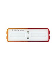 (BULK) 6 LED FENDER MOUNT CLEARANCE / MARKER LIGHT - AMBER/RED LENS