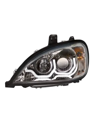 UP31256-Chrome Projection Headlight With LED Position Light For 2001-2020 Freightliner Columbia - Driver