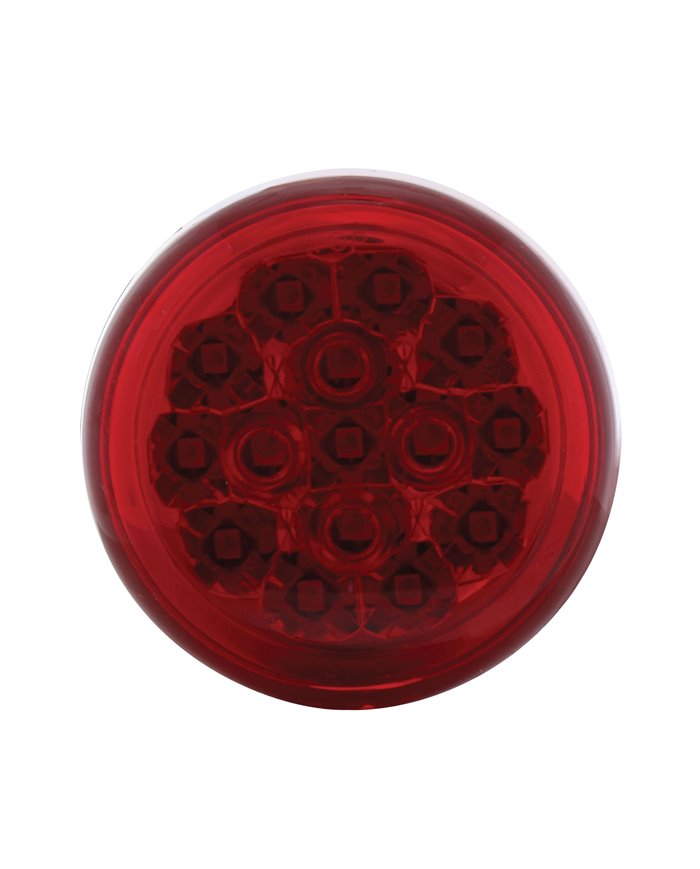 (CARD) 15 RED LED 2 3/8” HARLEY TURN SIGNAL - RED LENS