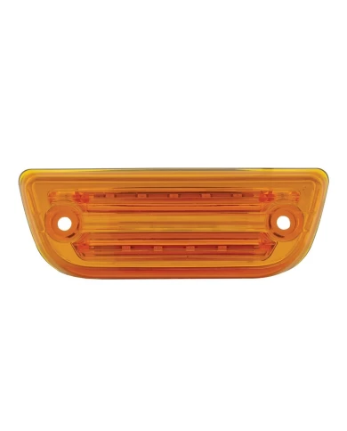 (CARD) 9 LED RECTANGULAR CAB LIGHT FOR PETERBILT 579 & KENWORTH T680 - AMBER LED/AMBER LENS (CARD) 9 LED RECTANGULAR CAB LIGHT FOR PETERBILT 579 & KENWORTH T680 - AMBER LED/AMBER LENS