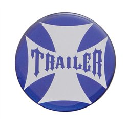 UP23229-2B-"Trailer" Maltese Cross Air Valve Knob Candy Color Sticker Only- Indigo Blue