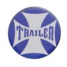 UP23229-2B-"Trailer" Maltese Cross Air Valve Knob Candy Color Sticker Only- Indigo Blue