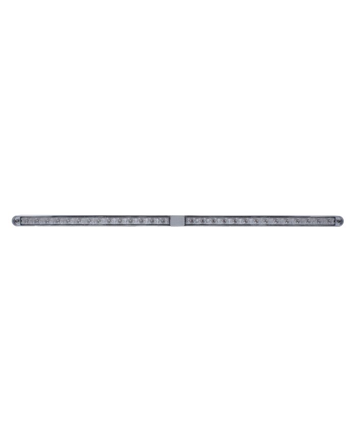 (CARD) 24" LED LIGHT BAR WITH TWO 14 BLUE LED LIGHT BAR - CLEAR LENS