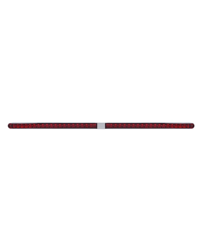 (CARD) 24" LED LIGHT BAR WITH TWO 19 RED LED REFLECTOR LIGHT BAR - RED LENS