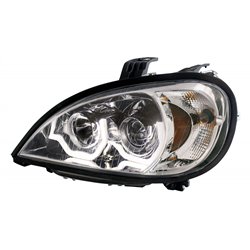 UP31256-Chrome Projection Headlight With LED Position Light For 2001-2020 Freightliner Columbia - Driver