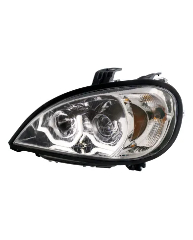 UP31256-Chrome Projection Headlight With LED Position Light For 2001-2020 Freightliner Columbia - Driver