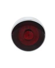 (CARD) 3 HIGH POWER LED 1" AUXILIARY/UTILITY LIGHT WITH VISOR - DUAL FUNCTION - RED LED/RED LENS