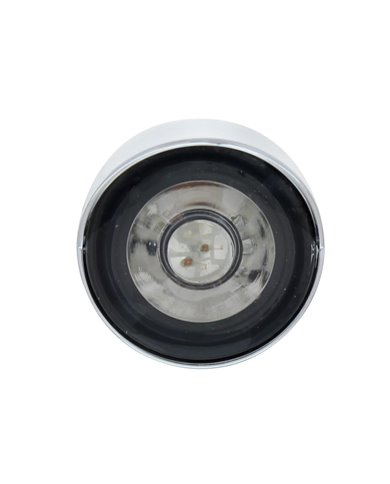 (CARD) 3 HIGH POWER LED 1" CLEARANCE/MARKER LIGHT WITH VISOR - BLUE LED/CLEAR LENS (CARD) 3 HIGH POWER LED 1" CLEARANCE/MARKER LIGHT WITH VISOR - BLUE LED/CLEAR LENS