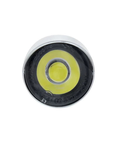(CARD) 3 HIGH POWER LED 1" CLEARANCE/MARKER LIGHT WITH VISOR - WHITE LED/CLEAR LENS (CARD) 3 HIGH POWER LED 1" CLEARANCE/MARKER LIGHT WITH VISOR - WHITE LED/CLEAR LENS