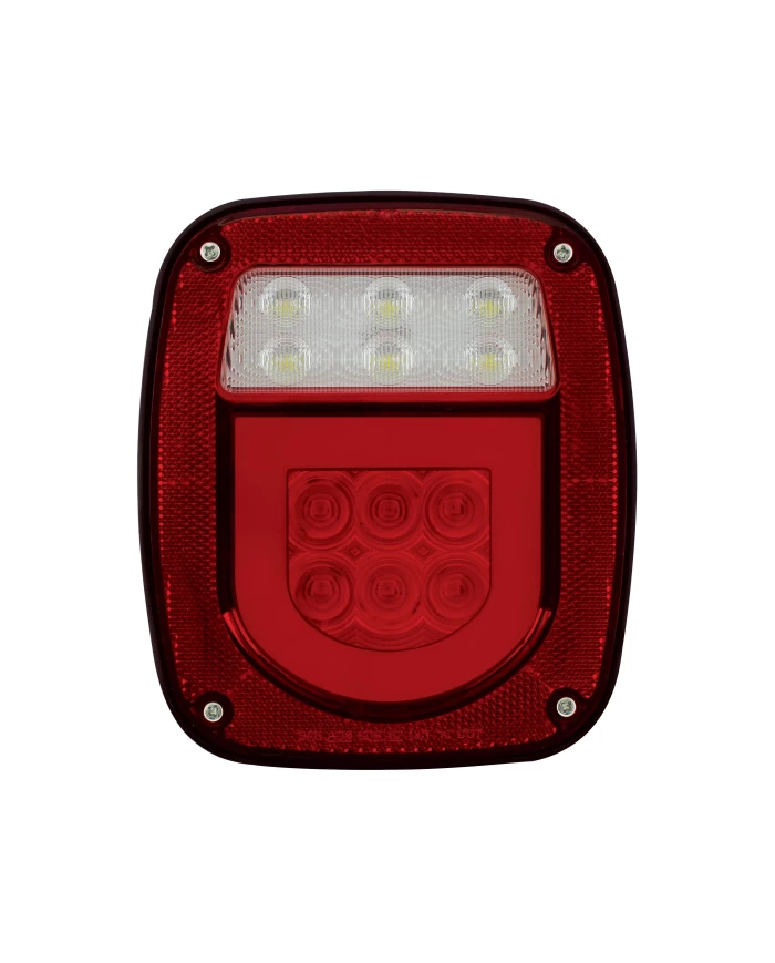 (CARD) UNIVERSAL STUD MOUNT LED COMBINATION GLO LOGHT - 30 RED LED + 6 WHITE LED - PASSENGER (CARD) UNIVERSAL STUD MOUNT LED COMBINATION GLO LOGHT - 30 RED LED + 6 WHITE LED - PASSENGER