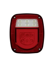 (CARD) UNIVERSAL STUD MOUNT LED COMBINATION GLO LOGHT - 30 RED LED + 6 WHITE LED - PASSENGER (CARD) UNIVERSAL STUD MOUNT LED COMBINATION GLO LOGHT - 30 RED LED + 6 WHITE LED - PASSENGER