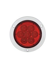 (CARD) 7 LED 4” S/T/T DEEP DISH LIGHT - RED LED/RED LENS (CARD) 7 LED 4” S/T/T DEEP DISH LIGHT - RED LED/RED LENS