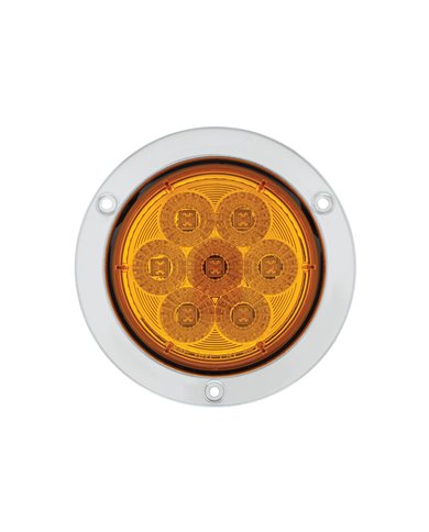 (CARD) 7 LED 4” P/T/C DEEP DISH LIGHT - AMBER LED/AMBER LENS (CARD) 7 LED 4” P/T/C DEEP DISH LIGHT - AMBER LED/AMBER LENS
