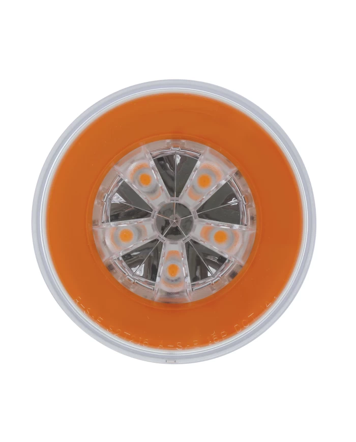 (CARD) 18 LED 4” ROUND “GLO” LIGHT - AMER LED/AMBER LENS (CARD) 18 LED 4” ROUND “GLO” LIGHT - AMER LED/AMBER LENS