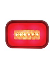 (BULK) 14 LED RECTANGULAR S/T/C LIGHT - GLO LIGHT - RED LED / RED LENS (BULK) 14 LED RECTANGULAR S/T/C LIGHT - GLO LIGHT - RED LED / RED LENS