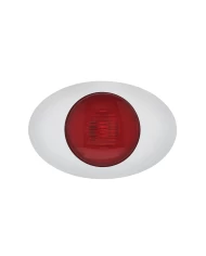 (CARD) 5 LED "M3 MILLENNIUM" CLEARANCE/MARKER LIGHT - GLO LIGHT - RED LED/RED LENS
