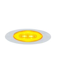 (CARD) 6 LED "M5 MILLENNIUM" MARKER LIGHT - GLO LIGHT- AMBER LED/AMBER LENS