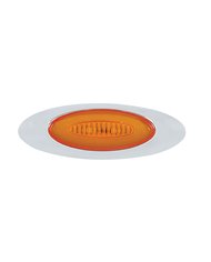 (CARD) 6 LED "M5 MILLENNIUM" MARKER LIGHT - GLO LIGHT- AMBER LED/AMBER LENS