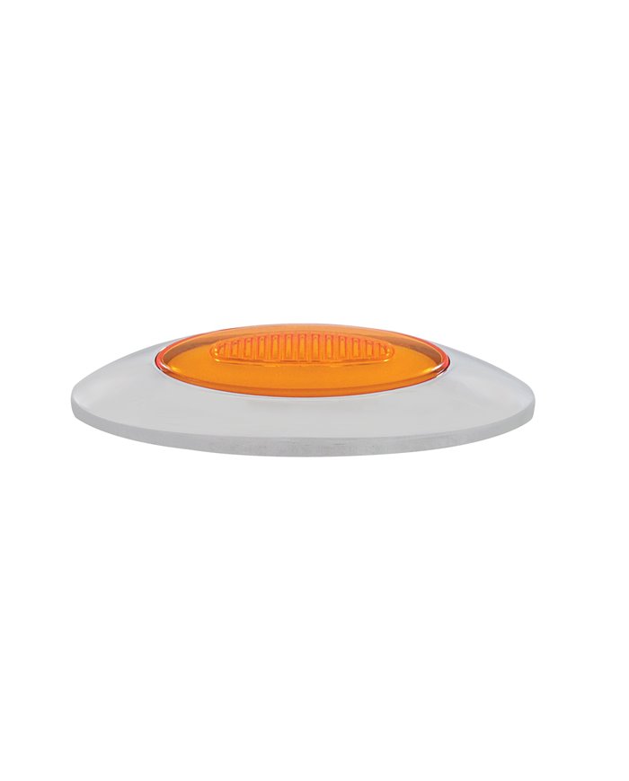 (CARD) 6 LED "M5 MILLENNIUM" MARKER LIGHT - GLO LIGHT- AMBER LED/AMBER LENS