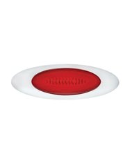 (CARD) 6 LED "M5 MILLENNIUM" MARKER LIGHT - GLO LIGHT- RED LED/RED LENS