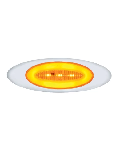 (CARD) 13 LED "M1 MILLENNIUM" MARKER LIGHT - GLO LIGHT - AMBER LED/AMBER LENS (CARD) 13 LED "M1 MILLENNIUM" MARKER LIGHT - GLO LIGHT - AMBER LED/AMBER LENS