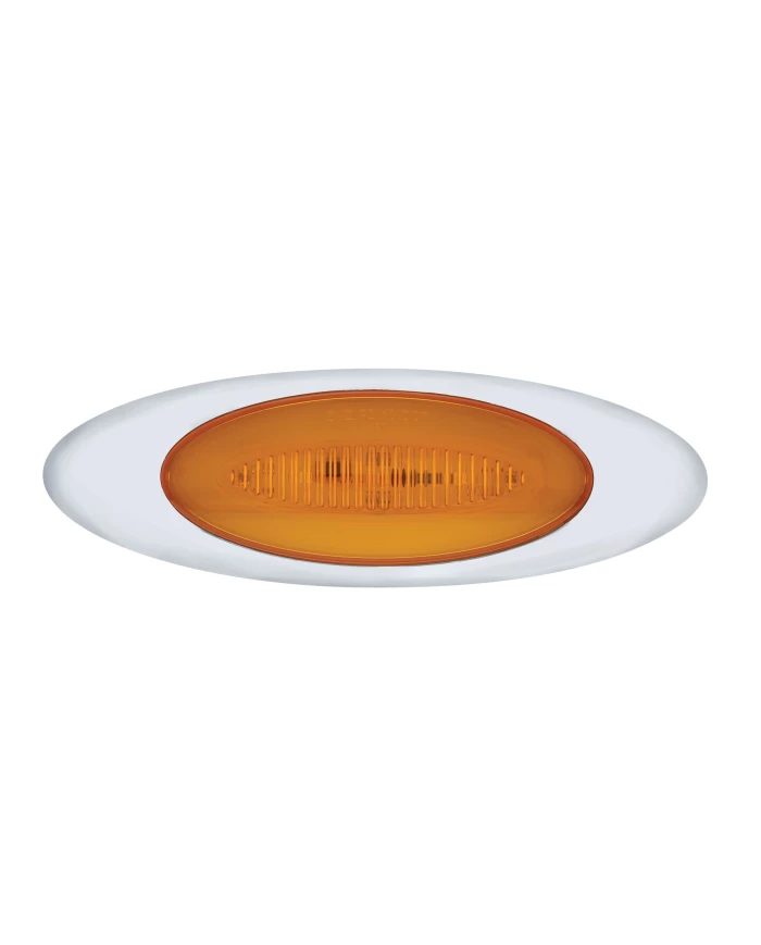(CARD) 13 LED "M1 MILLENNIUM" MARKER LIGHT - GLO LIGHT - AMBER LED/AMBER LENS