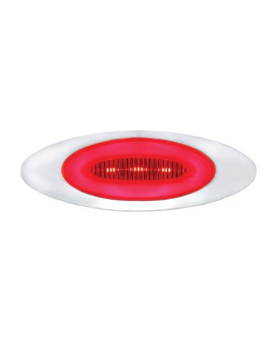 (CARD) 13 LED "M1 MILLENNIUM" MARKER LIGHT - GLO LIGHT - RED LED/RED LENS (CARD) 13 LED "M1 MILLENNIUM" MARKER LIGHT - GLO LIGHT - RED LED/RED LENS
