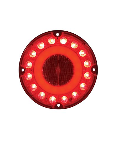 (CARD) 32 RED LED 7" S/T/T & P/T/C LIGHT - RED (CARD) 32 RED LED 7" S/T/T & P/T/C LIGHT - RED