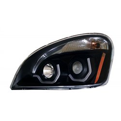 UP31270-Blackout Projection Headlight With White LED Position Light For 2008-2017 Freightliner Cascadia - Driver