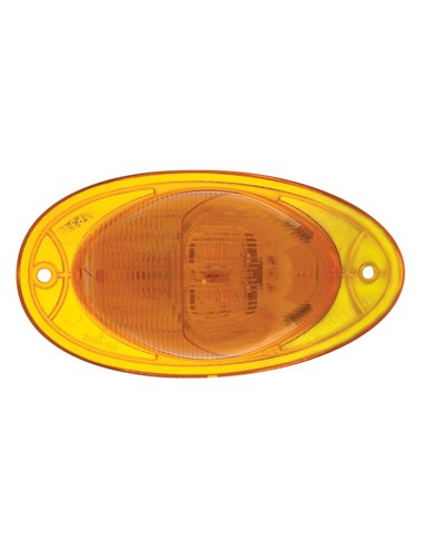 (CARD) 7 LED FREIGHTLINER TURN SIGNAL LIGHT - AMBER LED/AMBER LENS (CARD) 7 LED FREIGHTLINER TURN SIGNAL LIGHT - AMBER LED/AMBER LENS
