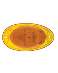 (CARD) 7 LED FREIGHTLINER TURN SIGNAL LIGHT - AMBER LED/AMBER LENS
