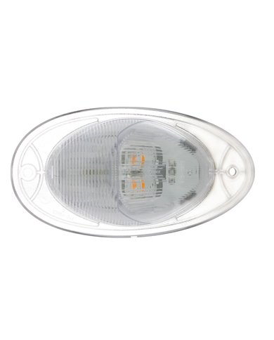 (CARD) 7 LED FREIGHTLINER TURN SIGNAL LIGHT - AMBER LED/CLEAR LENS (CARD) 7 LED FREIGHTLINER TURN SIGNAL LIGHT - AMBER LED/CLEAR LENS
