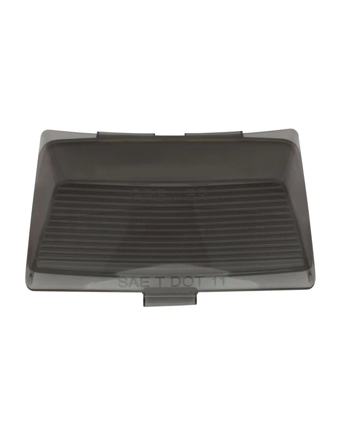 (CARD) 8 LED HARLEY FENDER TIP LIGHT - RED LED/SMOKE LENS