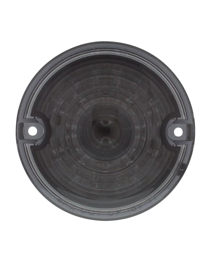 (CARD) 21 LED 3 1/4" ROUND HARLEY DAVIDSON SIGNAL LIGHT WITH 1156 PLUG - AMBER / SMOKE LENS