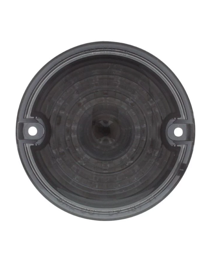 (CARD) 21 LED 3 1/4" ROUND HARLEY DAVIDSON SIGNAL LIGHT WITH 1156 PLUG - RED / SMOKE LENS