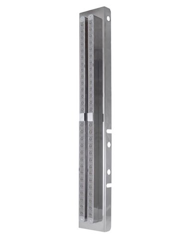 (BULK) LED PETERBILT AIR CLEANER BRACKET WITH 14 AMBER LED 24" LIGHT BAR X 4 - CLEAR LENS (BULK) LED PETERBILT AIR CLEANER BRACKET WITH 14 AMBER LED 24" LIGHT BAR X 4 - CLEAR LENS