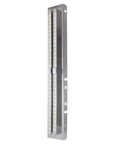 (BULK) LED PETERBILT AIR CLEANER BRACKET WITH 14 AMBER LED 24" LIGHT BAR X 4 - CLEAR LENS (BULK) LED PETERBILT AIR CLEANER BRACKET WITH 14 AMBER LED 24" LIGHT BAR X 4 - CLEAR LENS