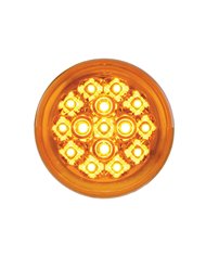 (CARD) 15 AMBER LED 2 3/8" HARLEY TURN SIGNAL - AMBER LENS