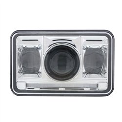 UP31275-ULTRALIT - 11 High Power LED 4" X 6" Projection Headlight - High Beam