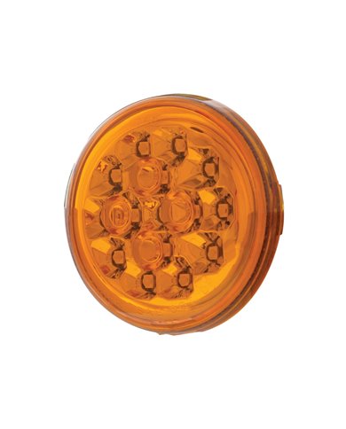 (CARD) 15 AMBER LED 2 3/8" HARLEY TURN SIGNAL - AMBER LENS (CARD) 15 AMBER LED 2 3/8" HARLEY TURN SIGNAL - AMBER LENS