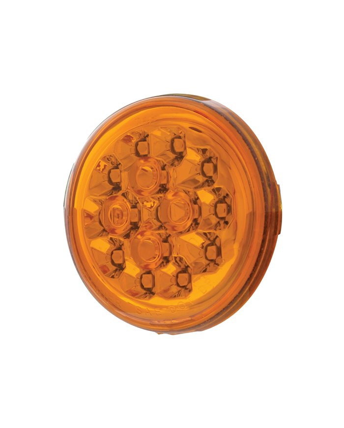 (CARD) 15 AMBER LED 2 3/8" HARLEY TURN SIGNAL - AMBER LENS