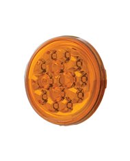 (CARD) 15 AMBER LED 2 3/8" HARLEY TURN SIGNAL - AMBER LENS