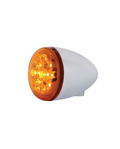 (CARD) 15 AMBER LED 2 3/8" HARLEY TURN SIGNAL - AMBER LENS (CARD) 15 AMBER LED 2 3/8" HARLEY TURN SIGNAL - AMBER LENS