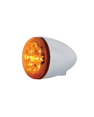 (CARD) 15 AMBER LED 2 3/8" HARLEY TURN SIGNAL - AMBER LENS