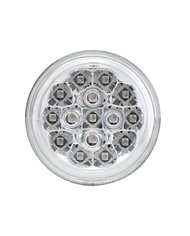 (CARD) 15 AMBER LED 2 3/8" HARLEY TURN SIGNAL - CLEAR LENS