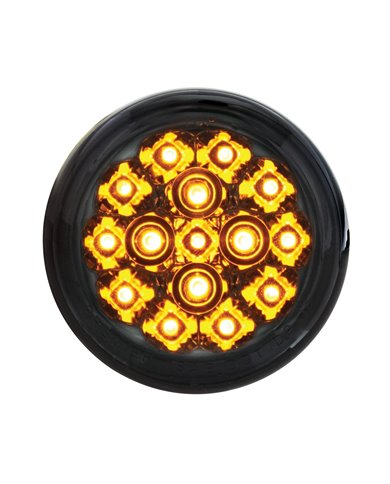 (CARD) 15 AMBER LED 2 3/8" HARLEY TURN SIGNAL - SMOKE LENS (CARD) 15 AMBER LED 2 3/8" HARLEY TURN SIGNAL - SMOKE LENS