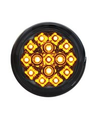 (CARD) 15 AMBER LED 2 3/8" HARLEY TURN SIGNAL - SMOKE LENS