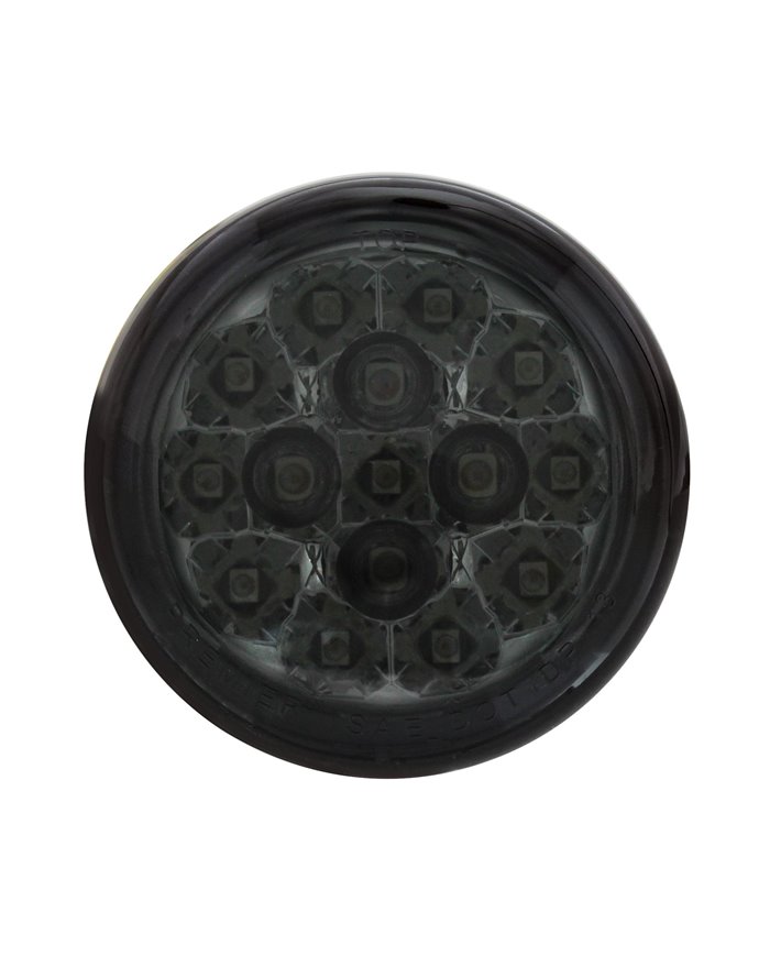 (CARD) 15 AMBER LED 2 3/8" HARLEY TURN SIGNAL - SMOKE LENS