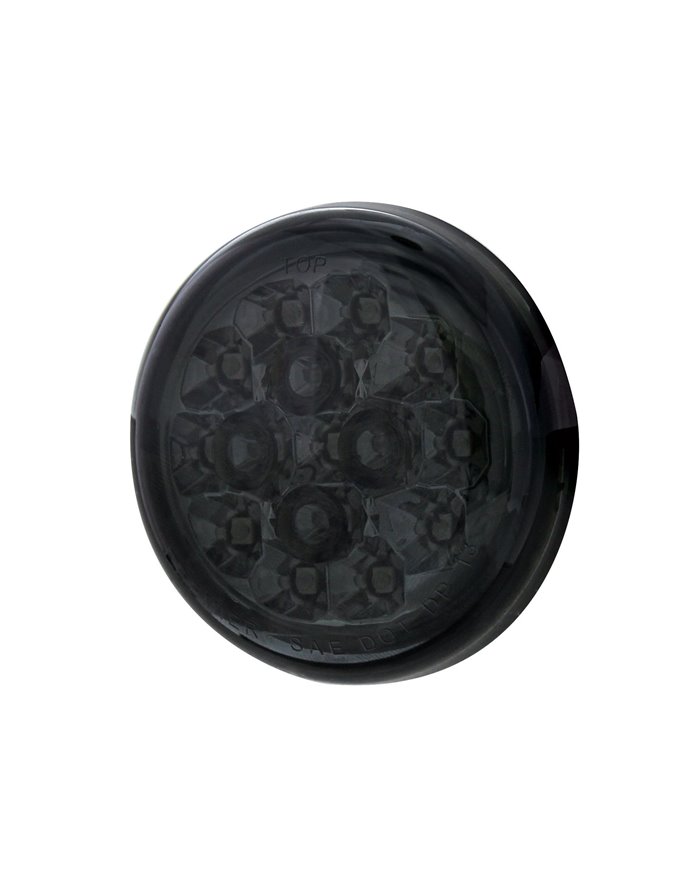 (CARD) 15 AMBER LED 2 3/8" HARLEY TURN SIGNAL - SMOKE LENS